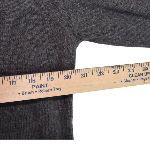 J.Crew Wool Blend Shawl Collar Sweater Men's Large Brown Cozy Minimalist Preppy - Picture 5 of 9